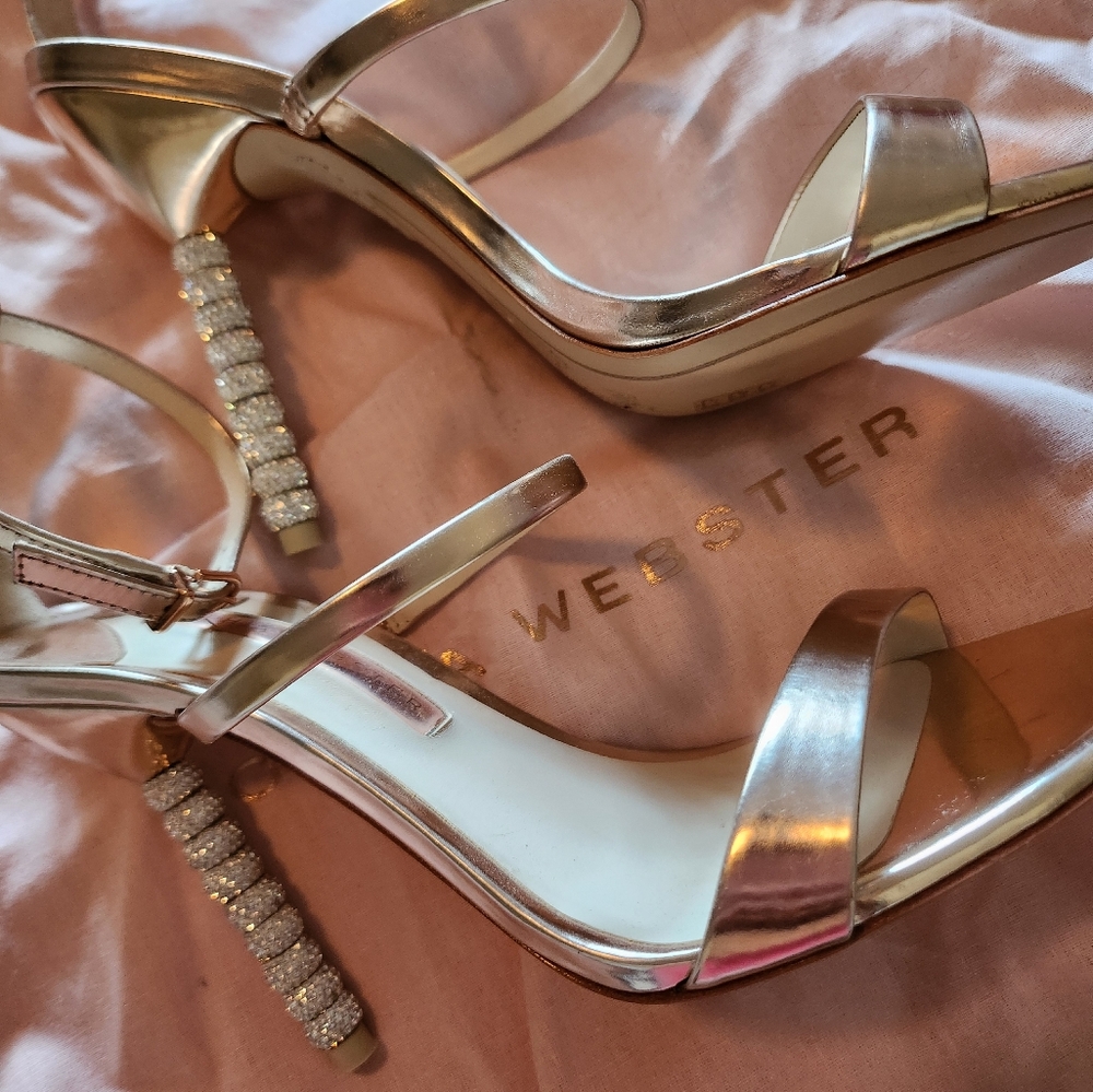 Sophia Webster Rosalind Crystal Sandals Rose Gold - Picture 7 of 11